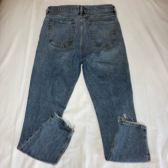 AGOLDE Nico High Rise Slim Jeans Womens 28 Blue Button-Fly Denim Distressed - Picture 8 of 10